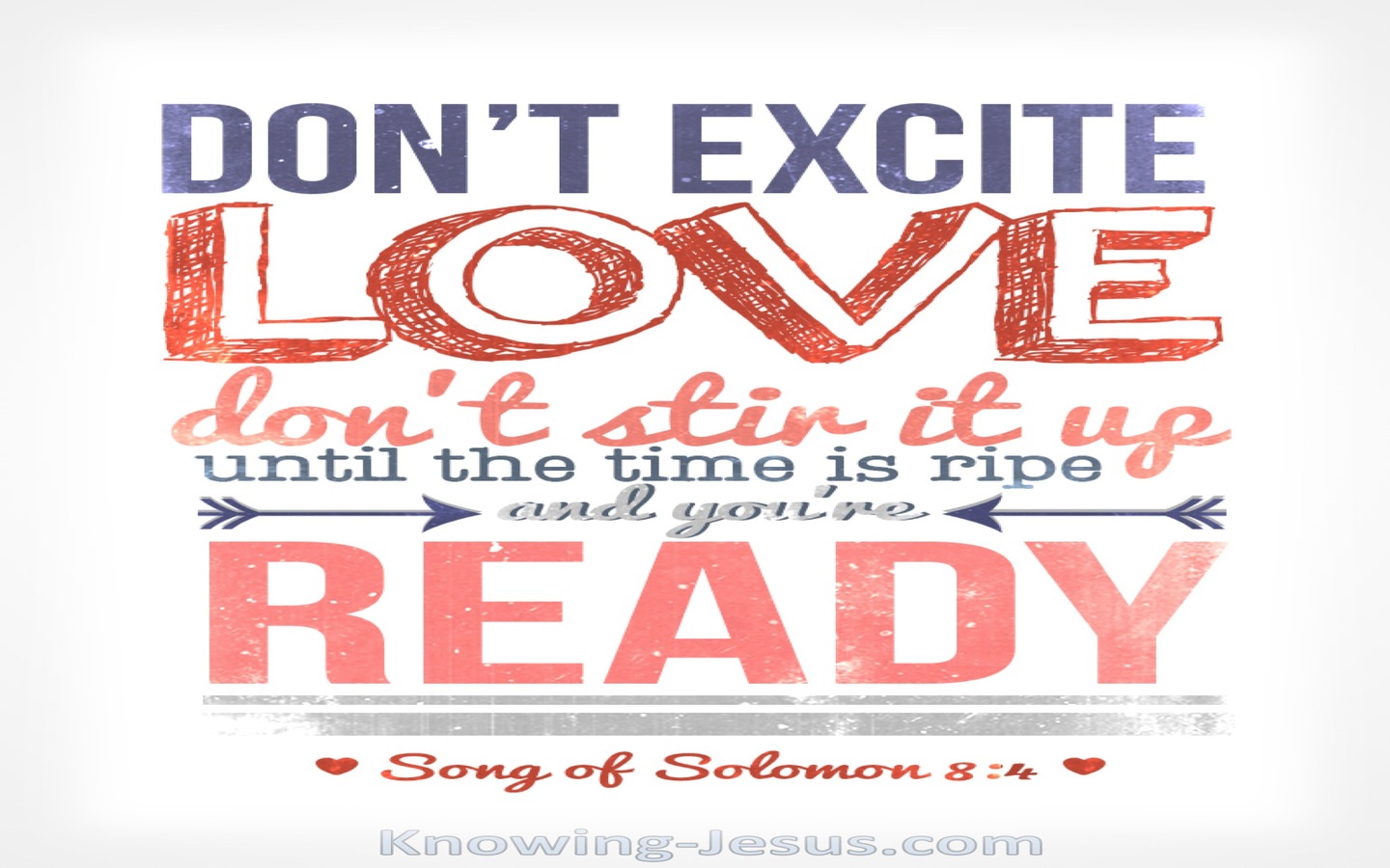 Song of Solomon 8-4 Do Not Stir Up Love (white)